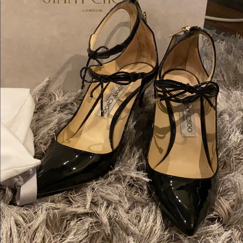 Jimmy Choo patent leather heels